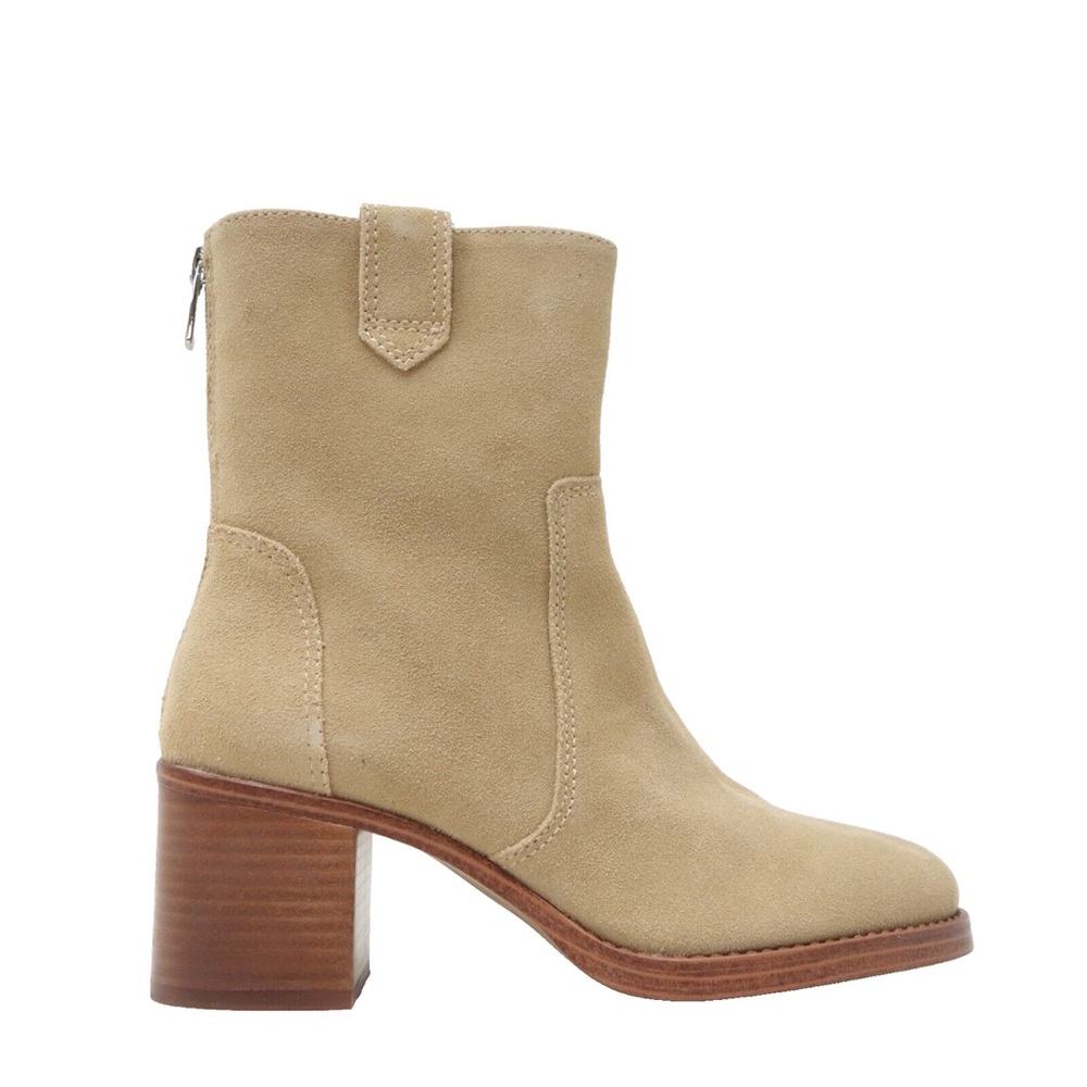 Vince Camuto Womens Zanilla Zip up Heel Booties Ankle Boots Sz 7.5M